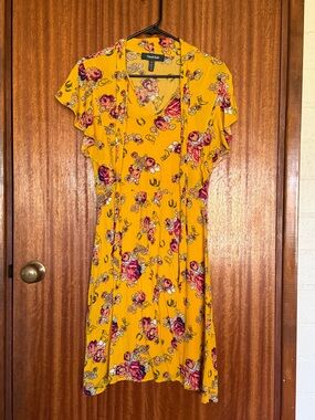 ModCloth Yellow Floral Dress
